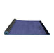 Sideview of Abstract Blue Modern Rug, abs5166blu