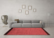 Modern Red Washable Rugs