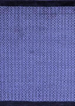 Abstract Blue Modern Rug, abs5166blu