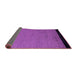 Sideview of Abstract Purple Modern Rug, abs5166pur