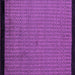 Square Machine Washable Abstract Purple Modern Area Rugs, wshabs5166pur