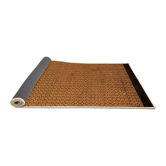 Sideview of Abstract Orange Modern Rug, abs5166org