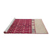 Sideview of Machine Washable Abstract Brown Rug, wshabs5167