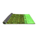 Sideview of Abstract Green Modern Rug, abs5167grn