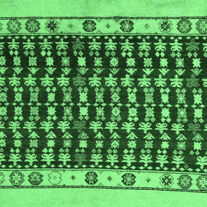 Machine Washable Abstract Emerald Green Modern Area Rugs, wshabs5167emgrn