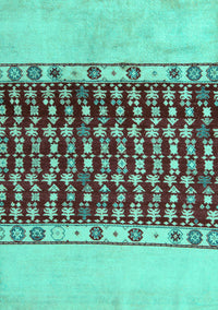 Abstract Turquoise Modern Rug, abs5167turq