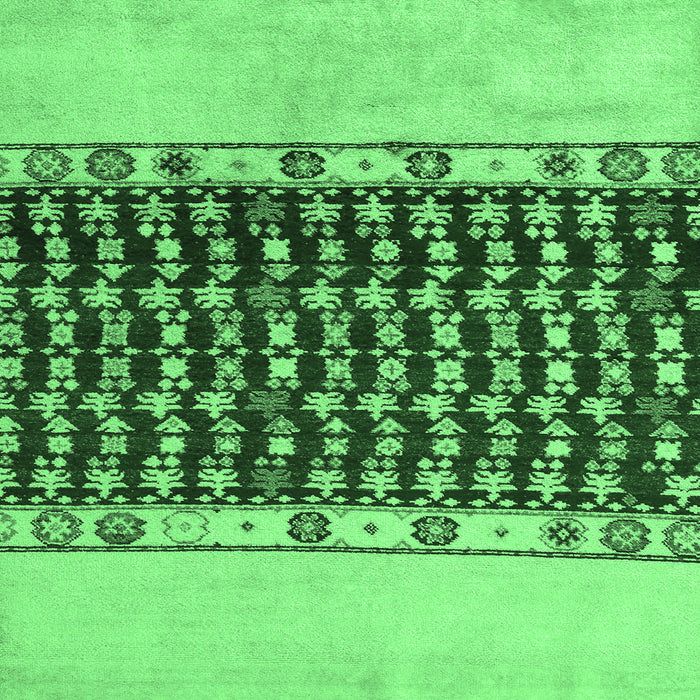 Square Abstract Emerald Green Modern Rug, abs5167emgrn