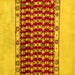 Square Abstract Yellow Modern Rug, abs5167yw