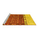 Sideview of Machine Washable Abstract Yellow Modern Rug, wshabs5167yw