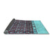 Sideview of Abstract Light Blue Modern Rug, abs5167lblu