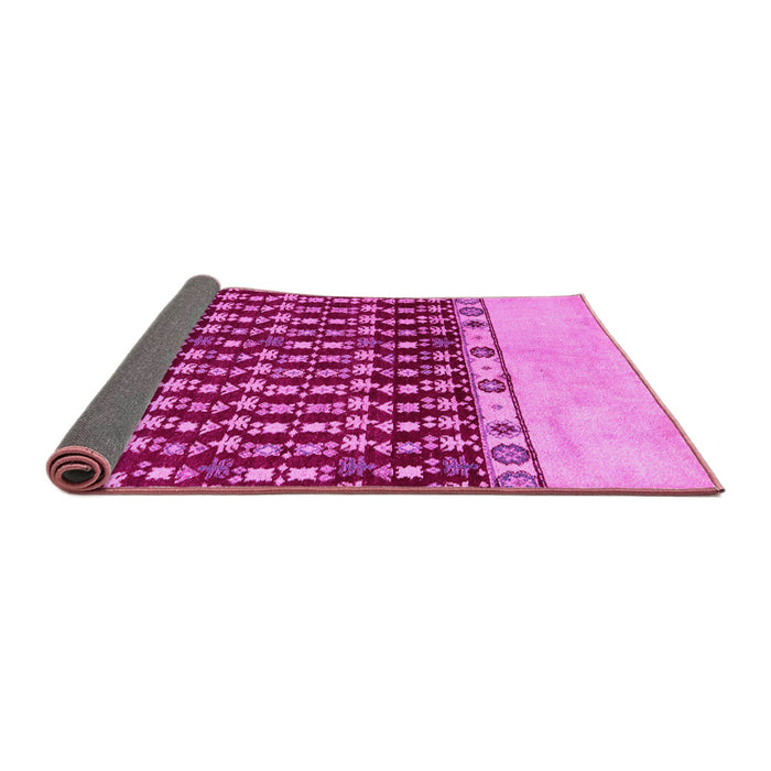 Sideview of Abstract Pink Modern Rug, abs5167pnk