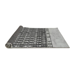 Sideview of Abstract Gray Modern Rug, abs5167gry