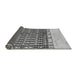 Sideview of Abstract Gray Modern Rug, abs5167gry