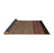 Sideview of Abstract Red Brown Modern Rug, abs5168