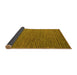 Sideview of Abstract Yellow Modern Rug, abs5168yw