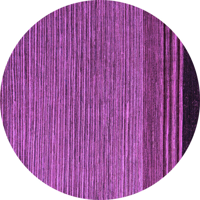 Round Machine Washable Abstract Purple Modern Area Rugs, wshabs5168pur