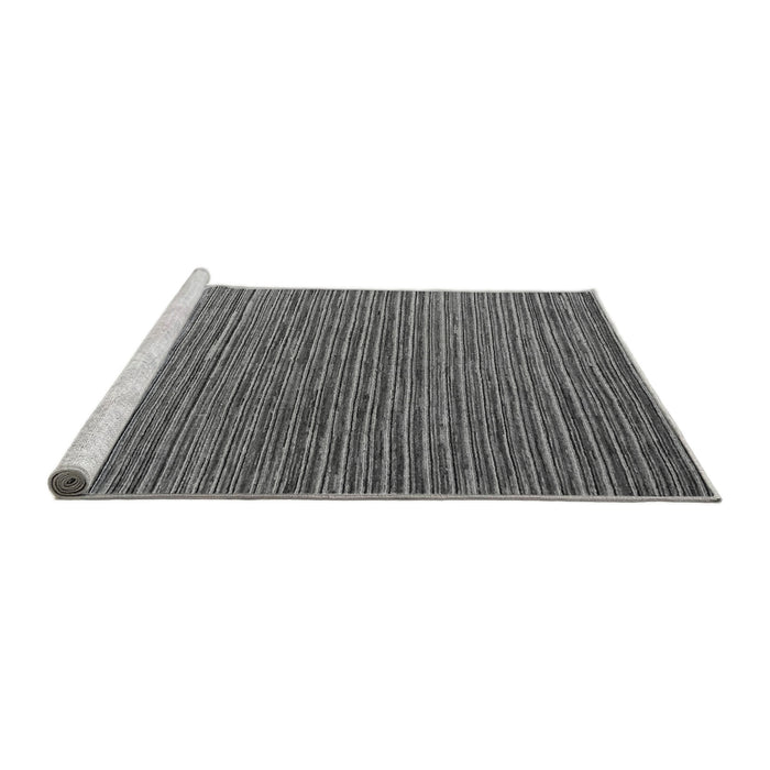 Sideview of Machine Washable Abstract Gray Modern Rug, wshabs5168gry