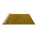 Sideview of Machine Washable Abstract Yellow Modern Rug, wshabs5168yw