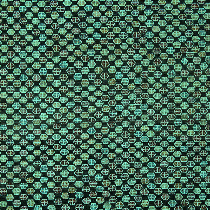 Machine Washable Abstract Turquoise Modern Area Rugs, wshabs5169turq
