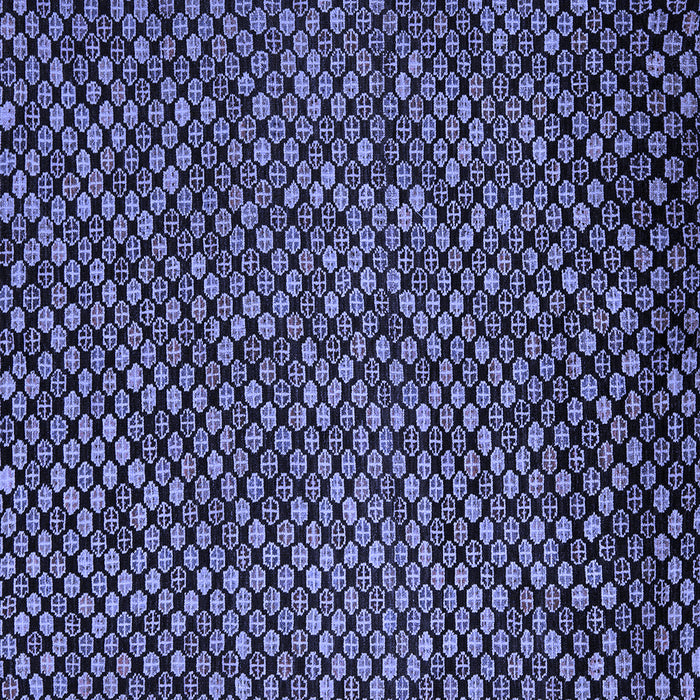 Square Abstract Blue Modern Rug, abs5169blu