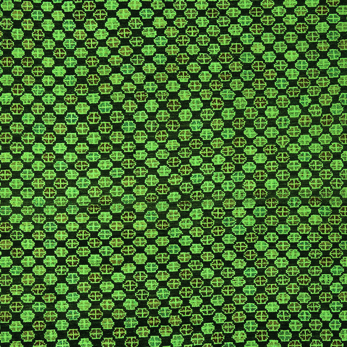 Machine Washable Abstract Green Modern Area Rugs, wshabs5169grn