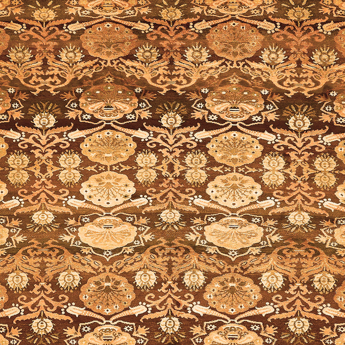 Square Abstract Orange Modern Rug, abs516org