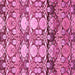 Square Machine Washable Abstract Pink Modern Rug, wshabs516pnk