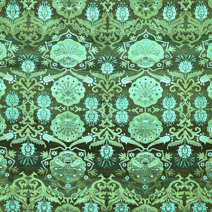 Machine Washable Abstract Turquoise Modern Area Rugs, wshabs516turq