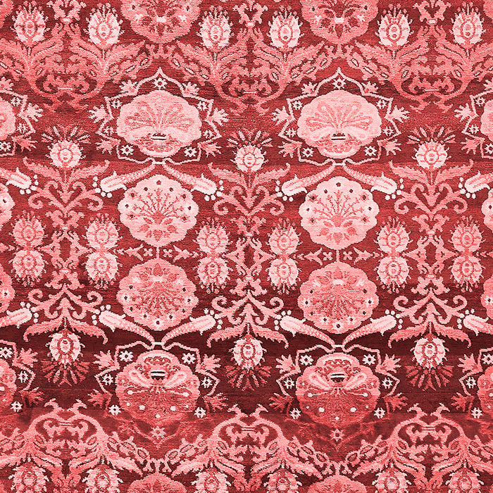 Machine Washable Abstract Red Modern Rug, wshabs516red