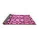 Sideview of Abstract Pink Modern Rug, abs516pnk