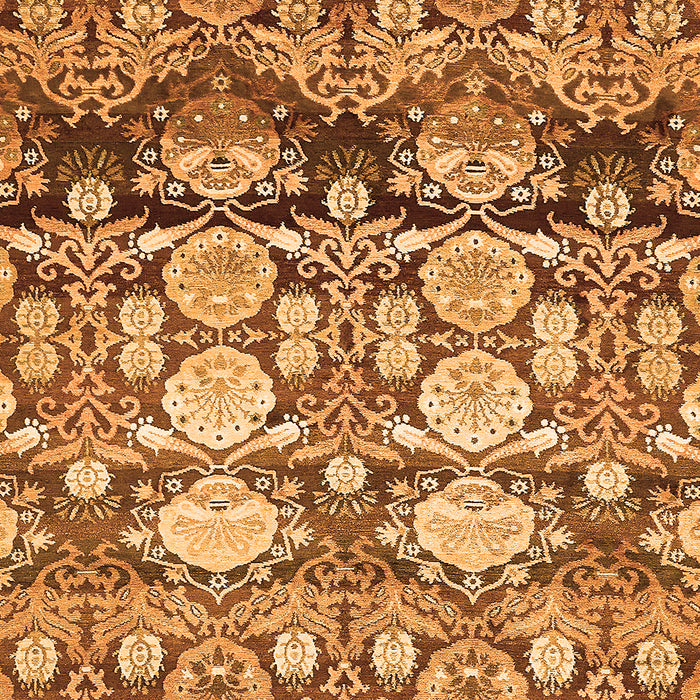 Abstract Orange Modern Rug, abs516org