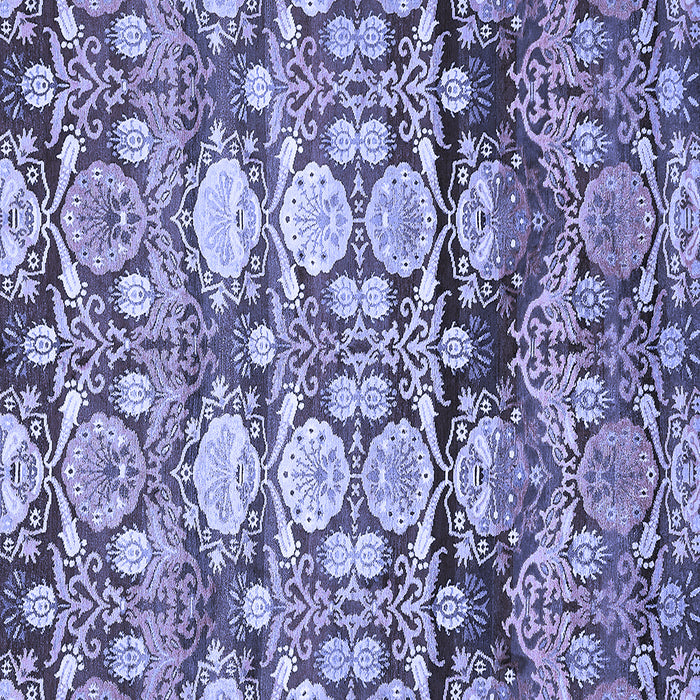 Square Abstract Blue Modern Rug, abs516blu