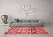 Modern Red Washable Rugs