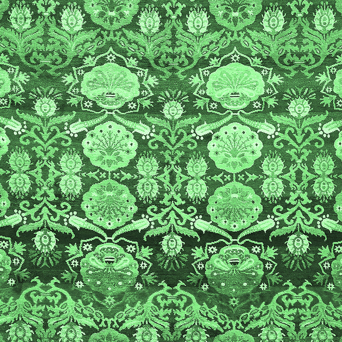 Machine Washable Abstract Emerald Green Modern Area Rugs, wshabs516emgrn