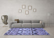 Machine Washable Abstract Blue Modern Rug in a Living Room, wshabs516blu