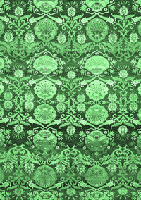 Abstract Emerald Green Modern Rug, abs516emgrn