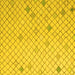 Square Solid Yellow Modern Rug, abs5170yw