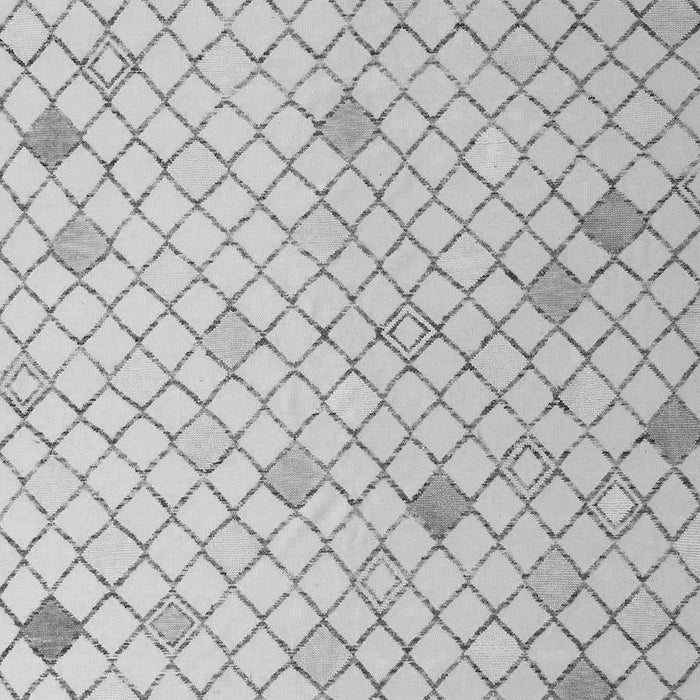 Machine Washable Solid Gray Modern Rug, wshabs5170gry