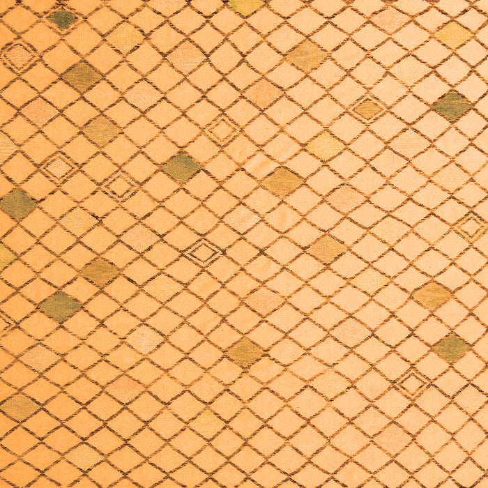 Square Solid Orange Modern Rug, abs5170org