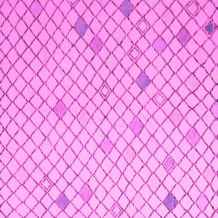 Square Machine Washable Solid Pink Modern Rug, wshabs5170pnk