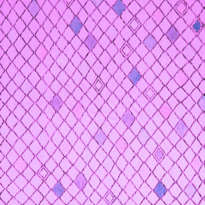 Square Machine Washable Solid Purple Modern Area Rugs, wshabs5170pur