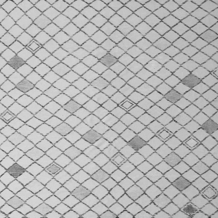 Square Machine Washable Solid Gray Modern Rug, wshabs5170gry