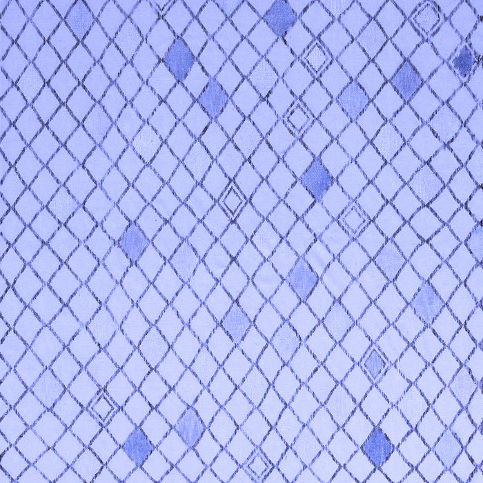 Square Solid Blue Modern Rug, abs5170blu