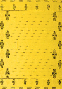 Solid Yellow Modern Rug, abs5171yw