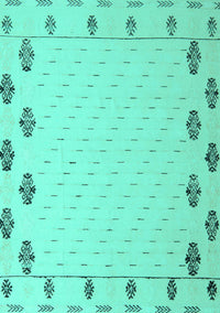 Solid Turquoise Modern Rug, abs5171turq