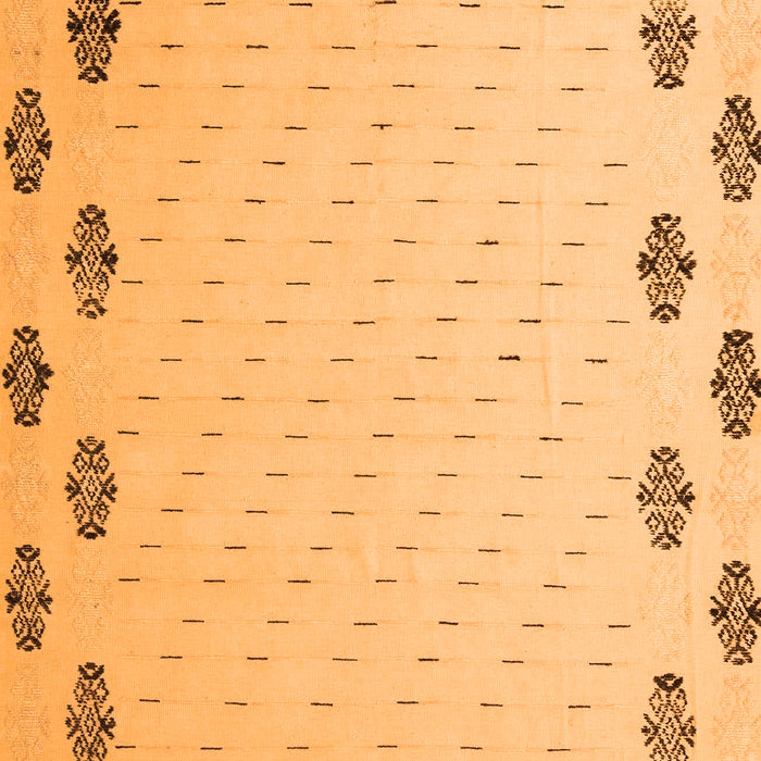 Machine Washable Solid Orange Modern Area Rugs, wshabs5171org