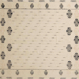 Square Machine Washable Abstract Deep Peach Orange Rug, wshabs5171