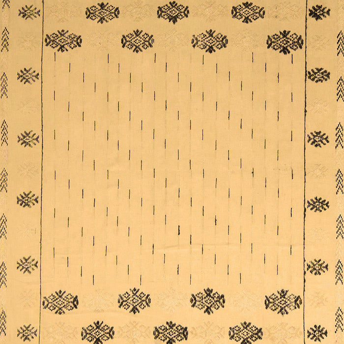 Square Machine Washable Solid Brown Modern Rug, wshabs5171brn