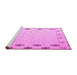 Sideview of Machine Washable Solid Pink Modern Rug, wshabs5171pnk