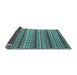 Sideview of Abstract Light Blue Modern Rug, abs5172lblu